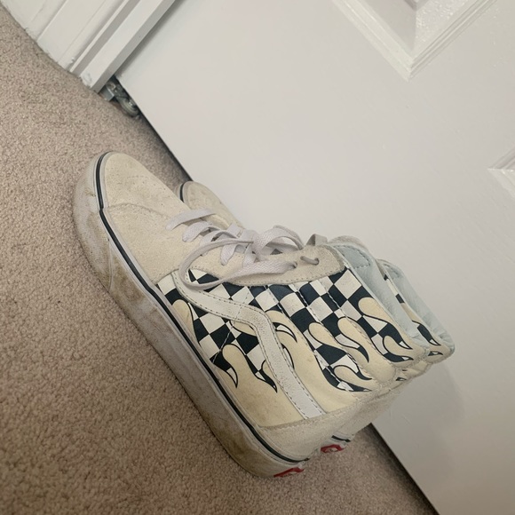 checkered flame high top  vans - Picture 3 of 5